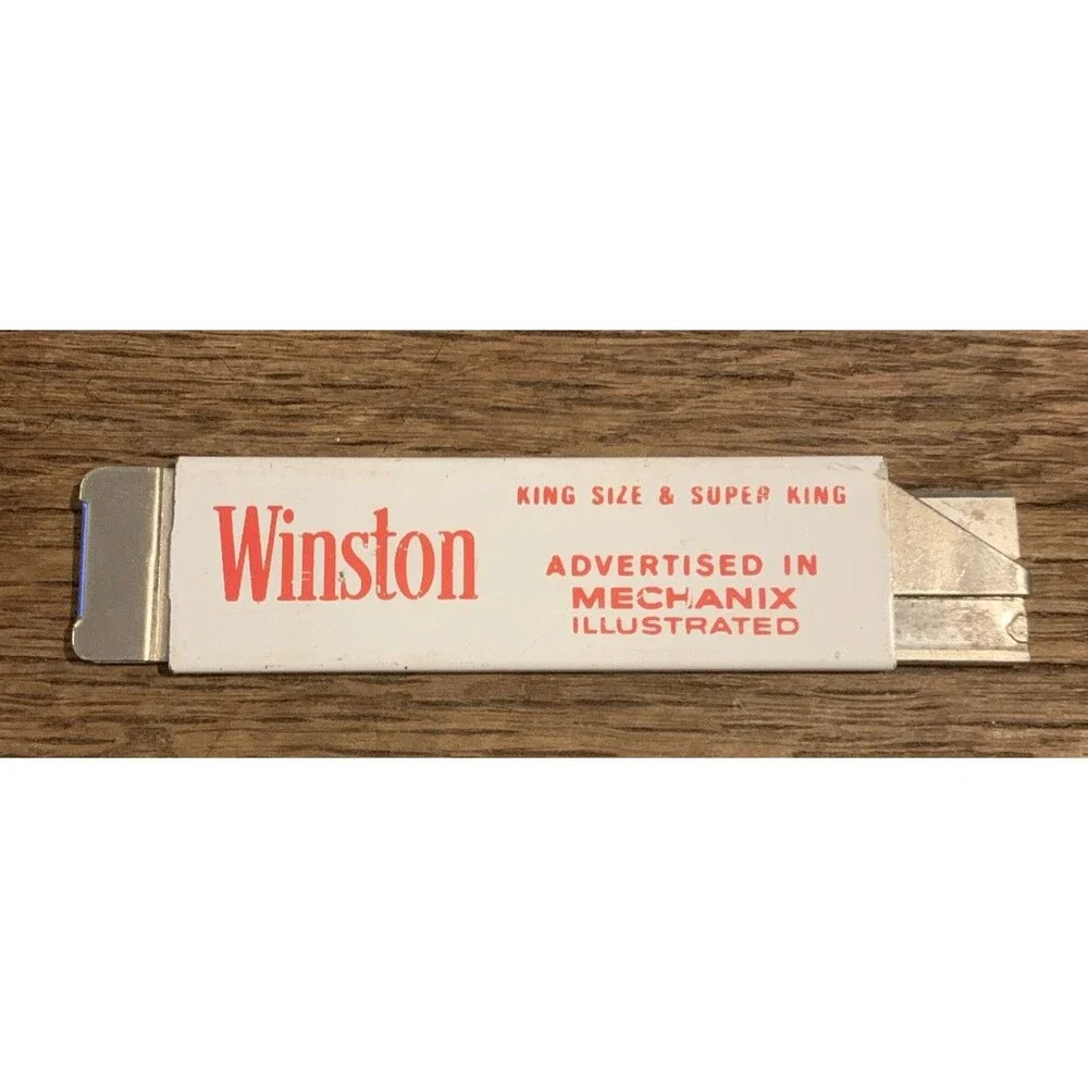 Vintage Winston Ad Cutter Box Cutter Advertising Grocery Store